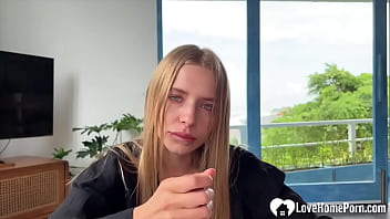 Blond teen likes to fuck hard