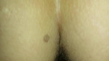 Amateur girlfriend spreading pussy open for cock