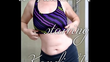 Hot milf with big breasts cleans herself