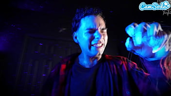 Tiny milf watches her bf turn into a werewolf and have to fuck his bbc to turn him back halloween special