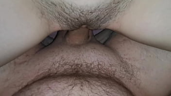 Tight brunette gets fucked – cum inside of her tight pussy