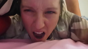 Tight brunette gets fucked – cum inside of her tight pussy