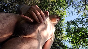 Naked walk and wank clothes destroyed so there's no way back