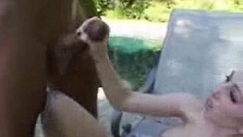 Brunette jerking a penis with her feet i21