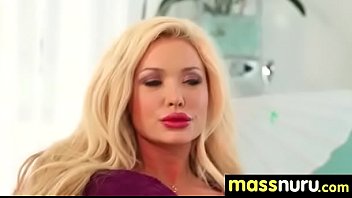 Sexy body gets a happy ending massage 8