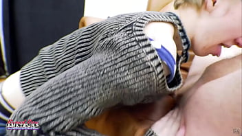 Color haired raven enjoys rimming ass and sucking a juicy dick to milk it