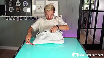 Fucking a hot redhead on the table