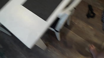 Quickie with hot neighbor in the kitchen