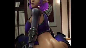 Skye sit on big dick