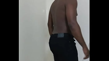 Enjoying the sound of the bathroom while roleplaying taking a shower in jeans 1