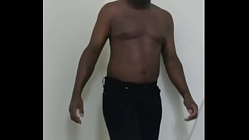 Enjoying the sound of the bathroom while roleplaying taking a shower in jeans 1