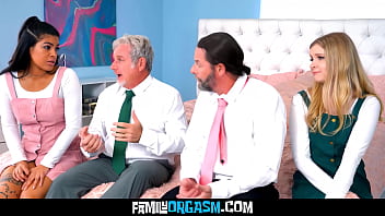 Old green men share each other schoolar step daughter