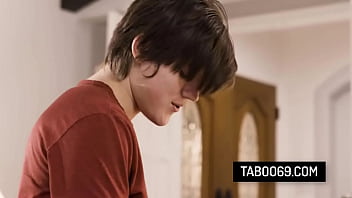 Busty milf stepmother takes her stepson's cock from behind