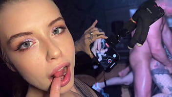 Surprise backstage foursome with eden ivy goes crazy deepthroat and creampie orgy