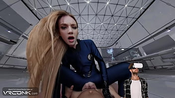 Vr sexy babe in ripped costume sucks and fucks in cosplay porn