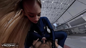 Vr sexy babe in ripped costume sucks and fucks in cosplay porn