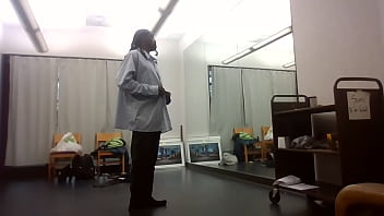 Behind the scenes art show dress change