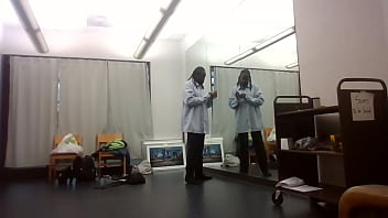 Behind the scenes art show dress change