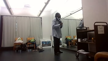 Behind the scenes art show dress change