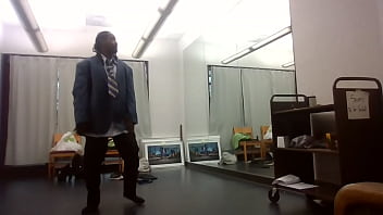 Behind the scenes art show dress change