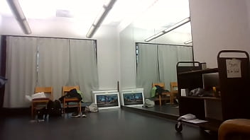 Behind the scenes art show dress change