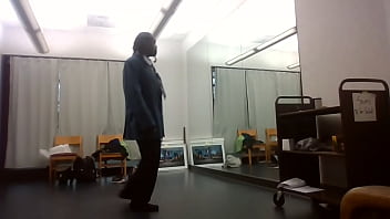 Behind the scenes art show dress change