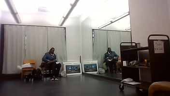 Behind the scenes art show dress change