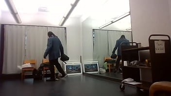 Behind the scenes art show dress change