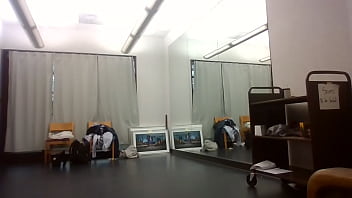 Behind the scenes art show dress change