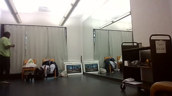 Behind the scenes art show dress change