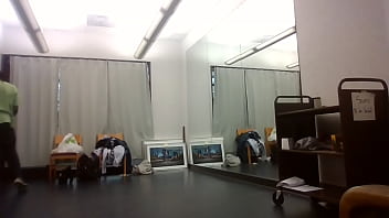 Behind the scenes art show dress change