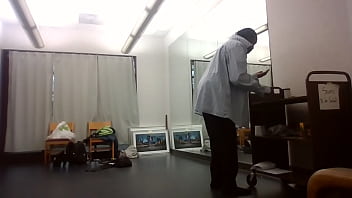 Behind the scenes art show dress change