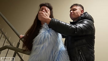 It seems that someone was spying on us while we were fucking in the entrance so we continued at home full