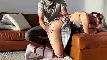 I could not resist spanking her ass