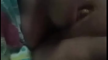 Wife fucking herself with little toy