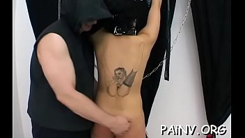 Young whore gets tied up