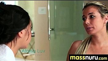 Nuru massage ends with a hot shower fuck 15