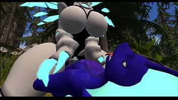 Dragon fucks sex bot after landing on his campsite