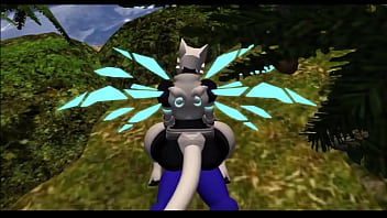 Dragon fucks sex bot after landing on his campsite