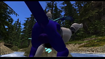 Dragon fucks sex bot after landing on his campsite