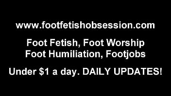 Foot worshiping and foot pov tube porn