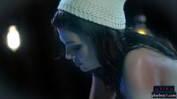 Petite teen lesbians sensual touching and massage rub