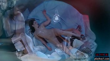 Petite teen lesbians sensual touching and massage rub