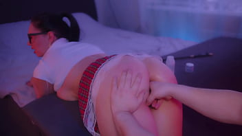 Lecherous husband pissing his woman's and anal fuck her