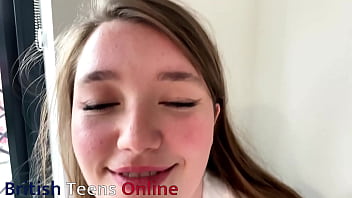 British teen sucks cock in a polo shirt