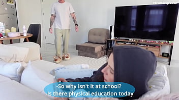 Her stepfather punished her in ass for skipping classes