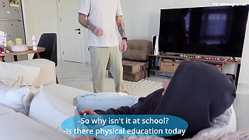 Her stepfather punished her in ass for skipping classes