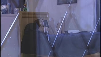 Lucy spreads the asian pussy and takes cum on ass