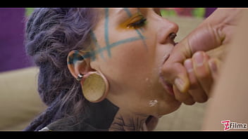 Tattoo babe get anal fucked balls deep with 0% pussy