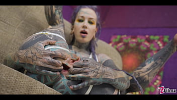 Tattoo babe get anal fucked balls deep with 0% pussy